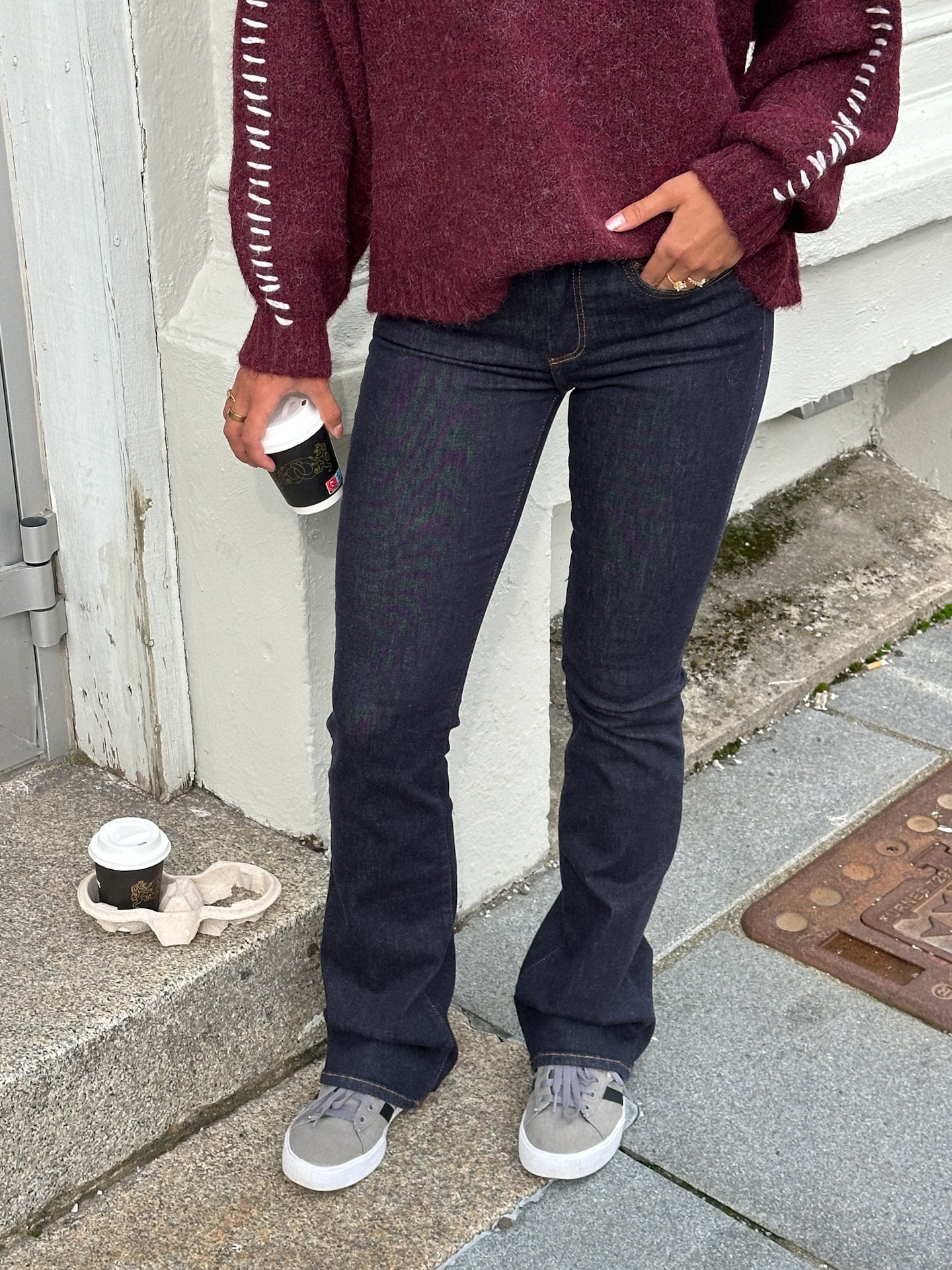 ONLBLUSH MW Flared Jeans - REA023